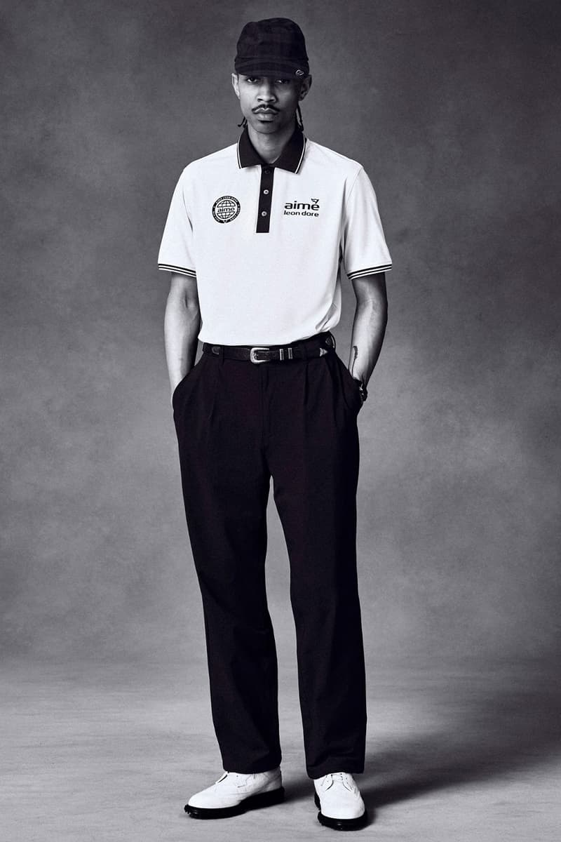 Aimé Leon Dore Tees off With a Classy New Golf Collection FootJoy collaboration release info flagstick