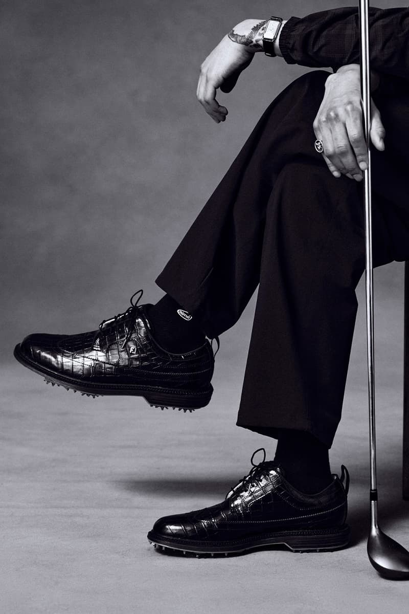 Aimé Leon Dore Tees off With a Classy New Golf Collection FootJoy collaboration release info flagstick