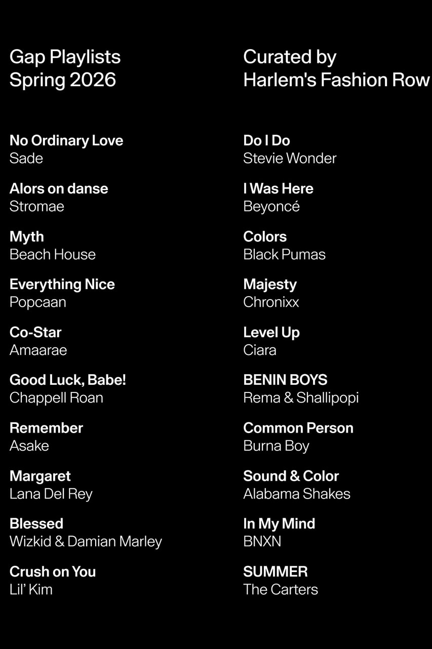 Gap Is a Real Music Fan young miko katseye denim ad campaign visual leon thomas zac posen sombr custom grammys playlist sandy liang harlem fashion council sushi club collab awake hoodie drop interview coachella hoodie house custom