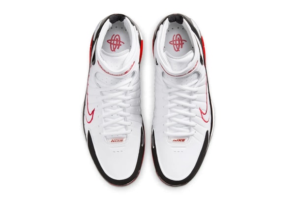 Nike Air Zoom Huarache 2K4 "White/Varsity Red" kobe bryant IV3782-100 White/Varsity Red-Black