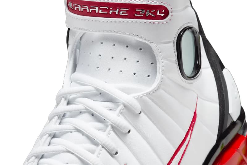 Nike Air Zoom Huarache 2K4 "White/Varsity Red" kobe bryant IV3782-100 White/Varsity Red-Black