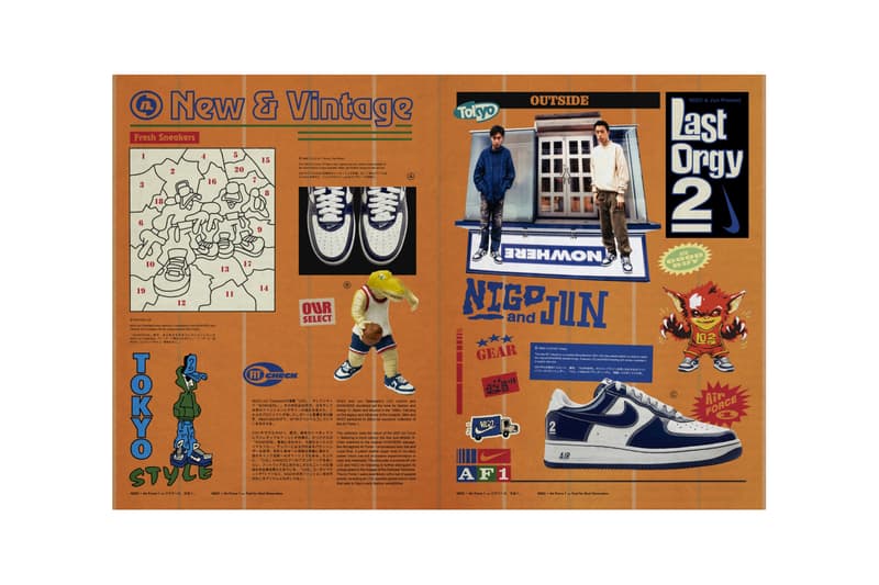 NIGO Nike last orgy 2 Air Force 1 shoe Apparel Collection IO8765-100 Release Info