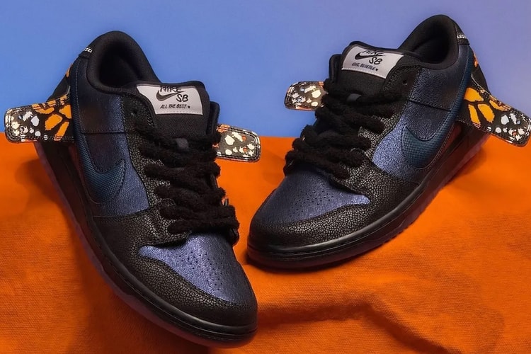 Celebrating 25 Years, Bluetile and Nike SB Take Flight With the "Monarch Butterfly" Dunk Low