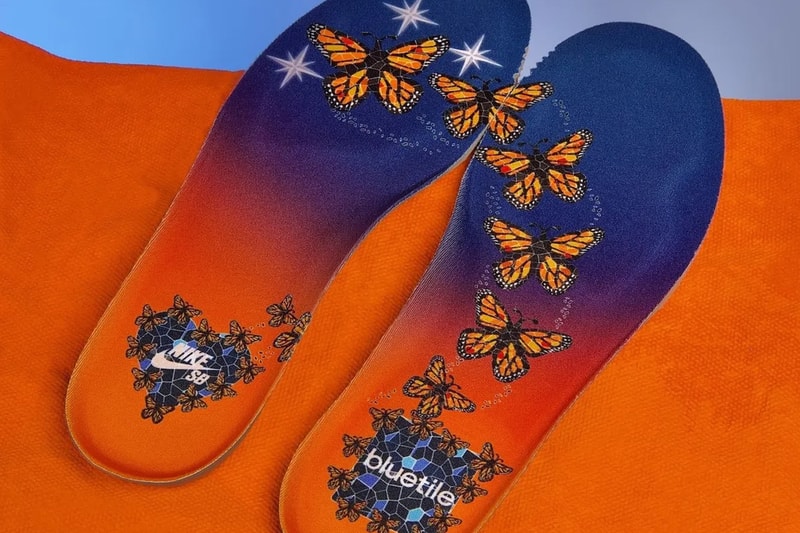 Bluetile x Nike SB Dunk Low IQ1323-001 Release Info Black/White-Campfire Orange-Marina