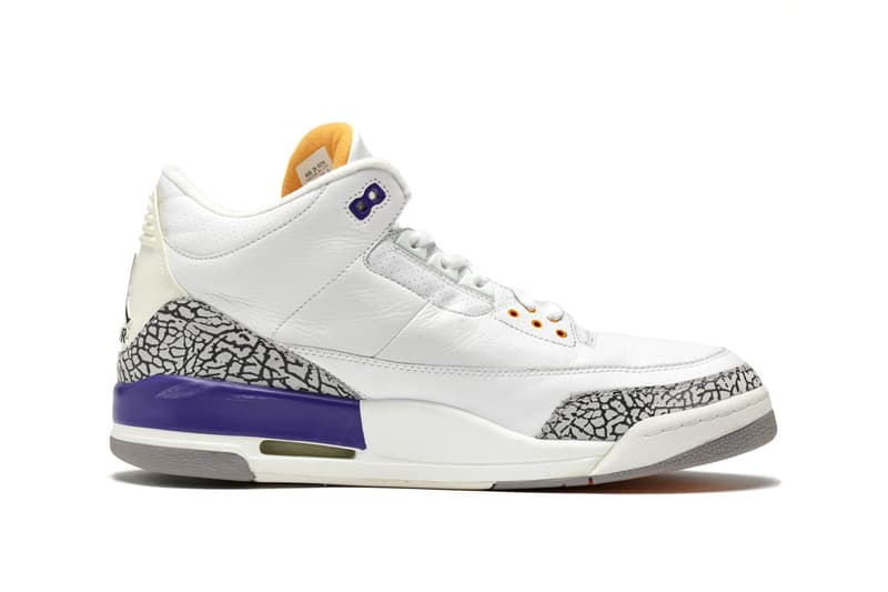 Kobe Bryant's Legendary Game-Worn Air Jordan 3 PE Hits the Auction Block 2002-2003 "Sneaker Free Agency" era, the dual-signed, photo-matched Lakers