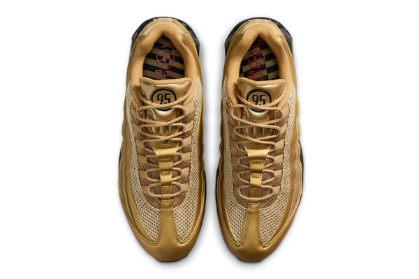 Nike Air Max 95 Total 90 "Metallic Gold" Release Info IV2872-707 soccer football shoe 