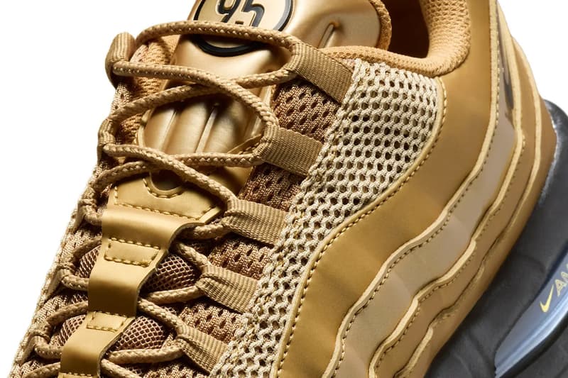 Nike Air Max 95 Total 90 "Metallic Gold" Release Info IV2872-707 soccer football shoe 