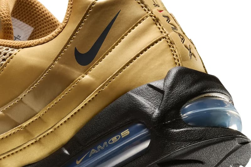 Nike Air Max 95 Total 90 "Metallic Gold" Release Info IV2872-707 soccer football shoe 