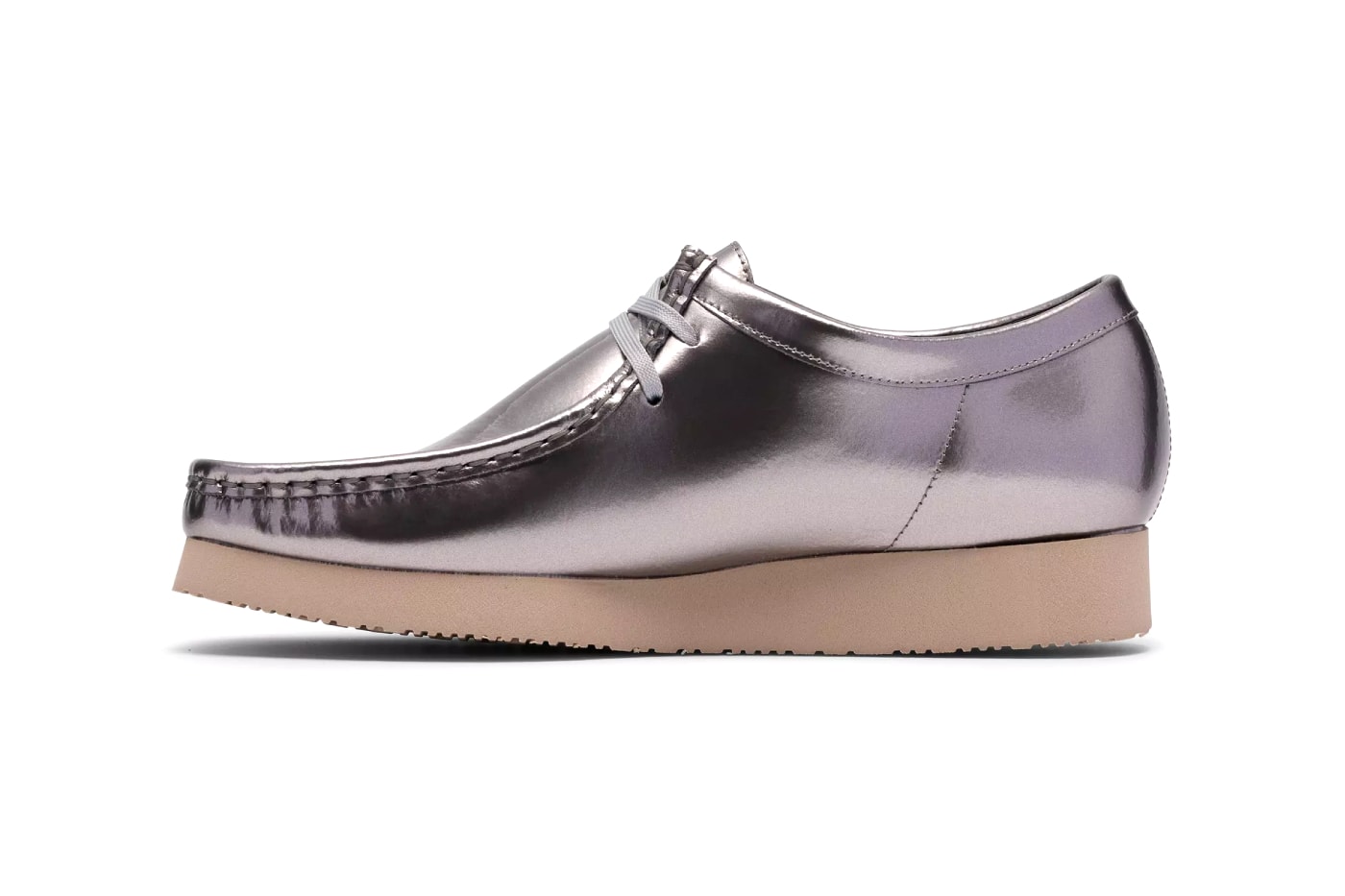 Clarks Originals Wallabee 2604 Patent Silver Navy Release Info