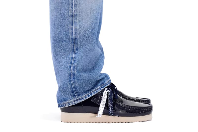 Clarks Originals Wallabee 2604 Patent Silver Navy Release Info