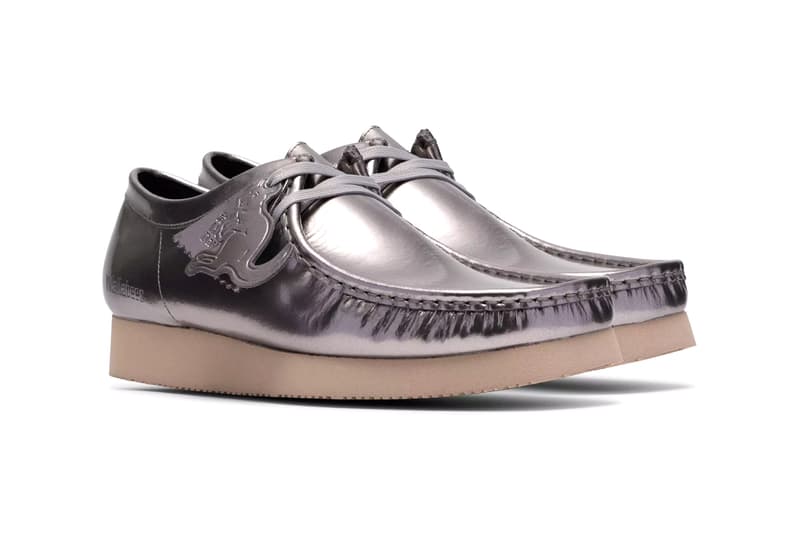 Clarks Originals Wallabee 2604 Patent Silver Navy Release Info