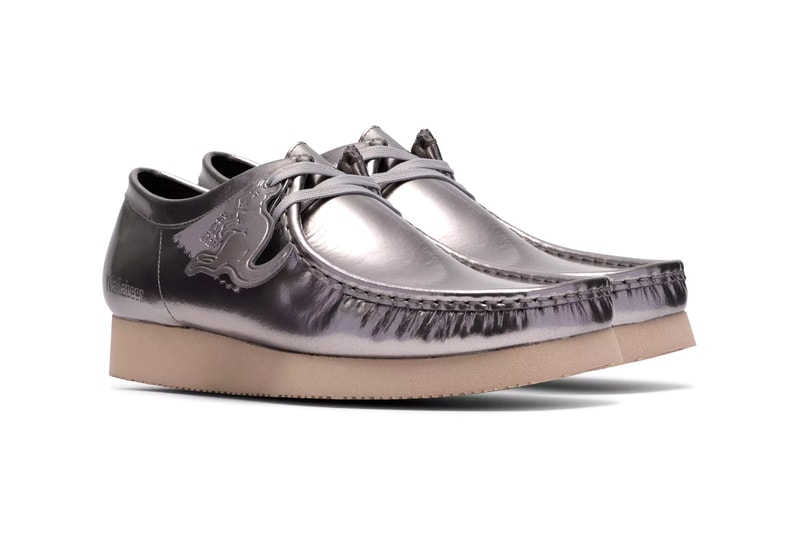 Clarks Originals Wallabee 2604 Patent Silver Navy Release Info
