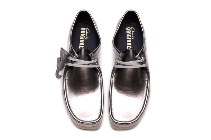 Clarks Originals Wallabee 2604 Patent Silver Navy Release Info