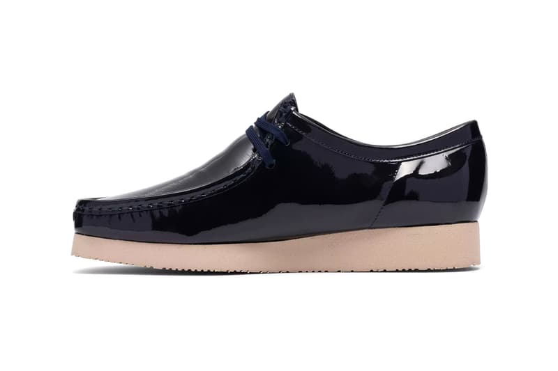 Clarks Originals Wallabee 2604 Patent Silver Navy Release Info