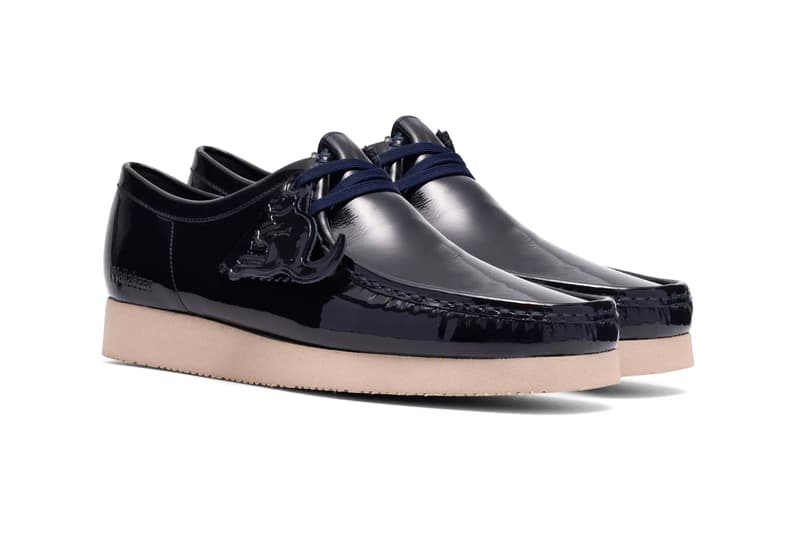 Clarks Originals Wallabee 2604 Patent Silver Navy Release Info