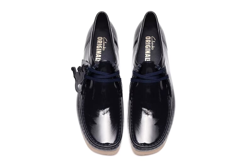 Clarks Originals Wallabee 2604 Patent Silver Navy Release Info