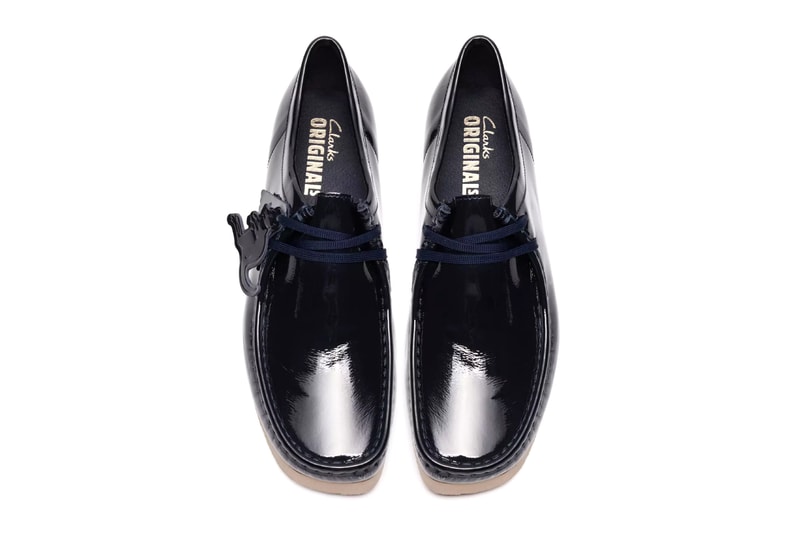 Clarks Originals Wallabee 2604 Patent Silver Navy Release Info
