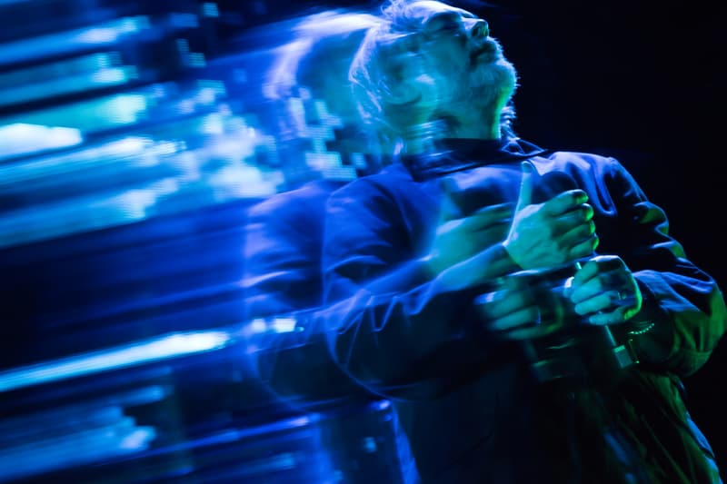 Thom Yorke x Stanley Donwood No Go Elevator exhibition artwork with ink drawings and cryptic text in Venice gallery space