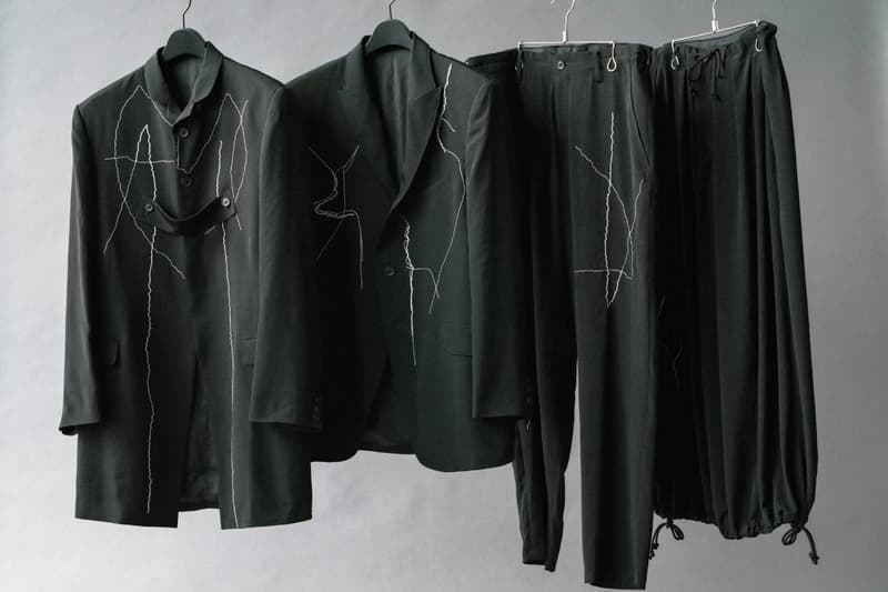 Yohji Yamamoto POUR HOMME Cracked Embroidery Collection Release Info