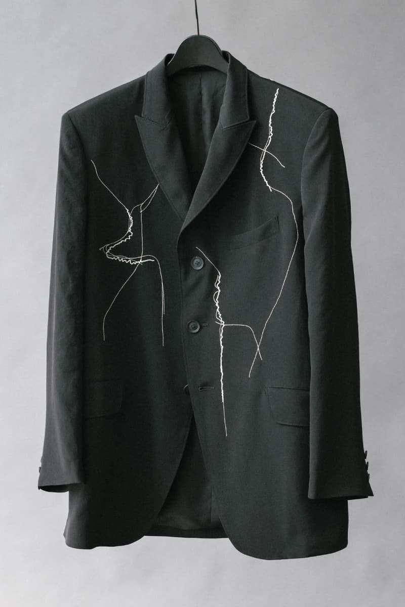 Yohji Yamamoto POUR HOMME Cracked Embroidery Collection Release Info