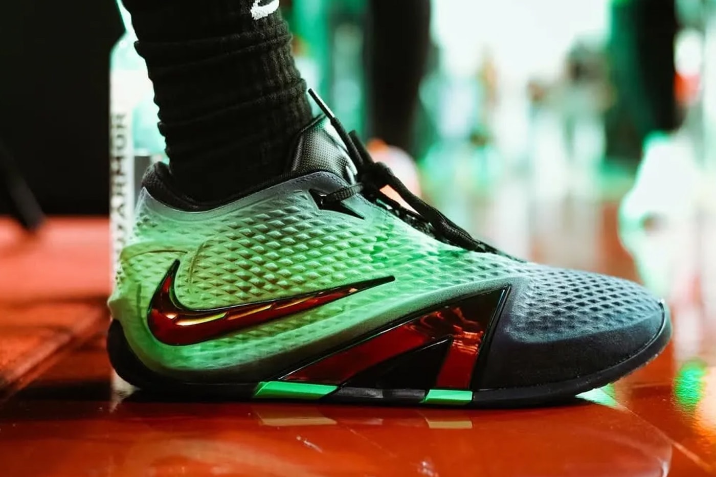 Nike Ja 4 aqua and red colorway