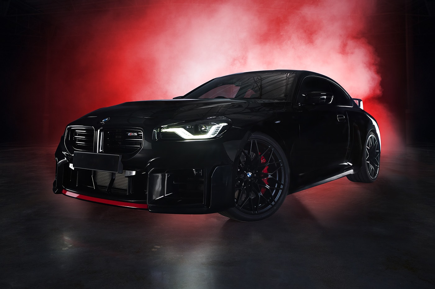 BMW M2 Coupé RR Edition in Black Sapphire Metallic with matching BMW Motorrad RR superbikes