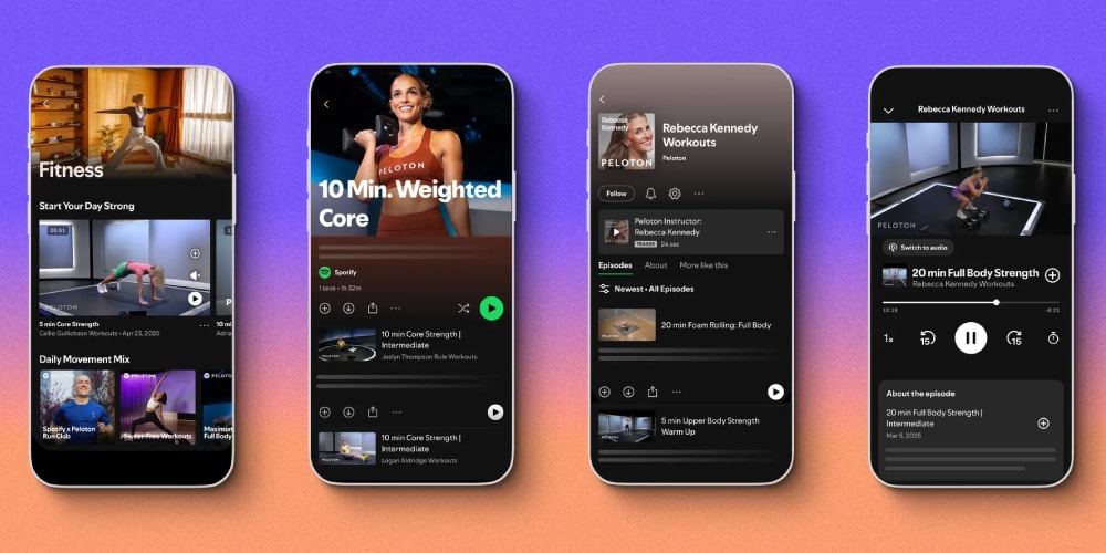 Peloton Workout Classes Are Now Available on Your Spotify App