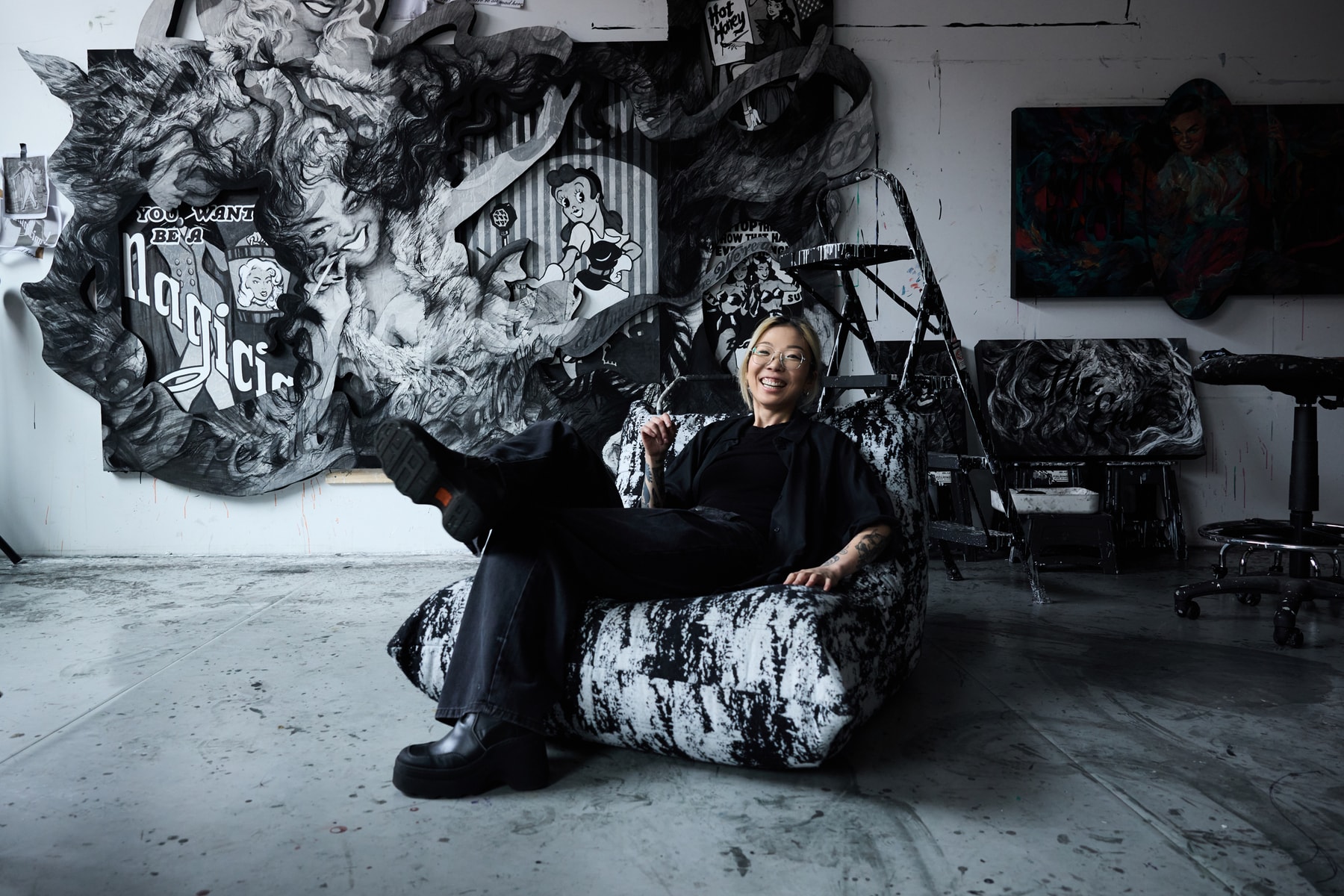 anna park hypeart visits artwork art contemporary studio painting sculpture lehmann maupin