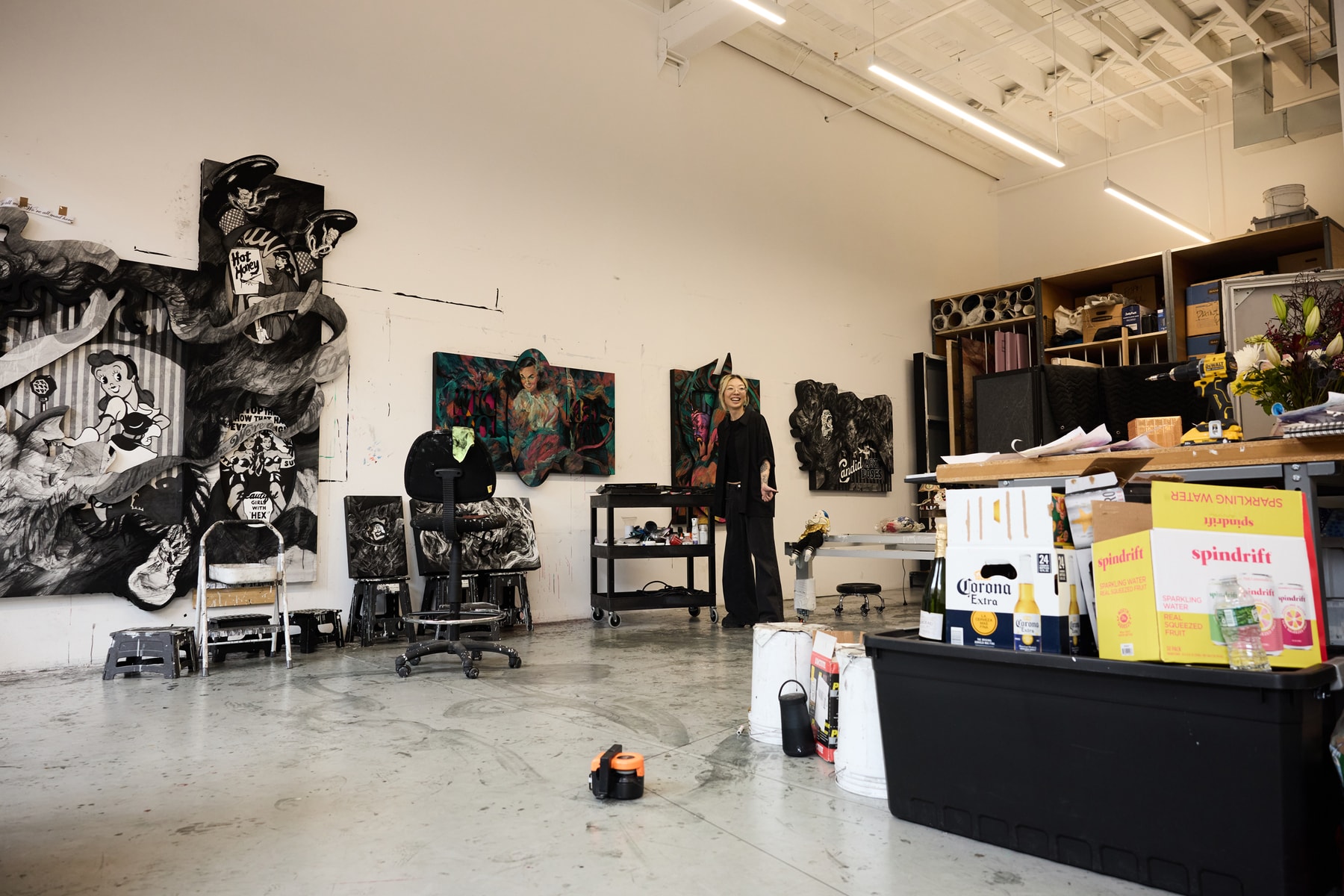 anna park hypeart visits artwork art contemporary studio painting sculpture lehmann maupin