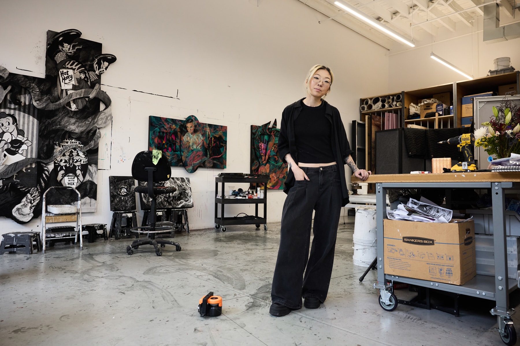 anna park hypeart visits artwork art contemporary studio painting sculpture lehmann maupin