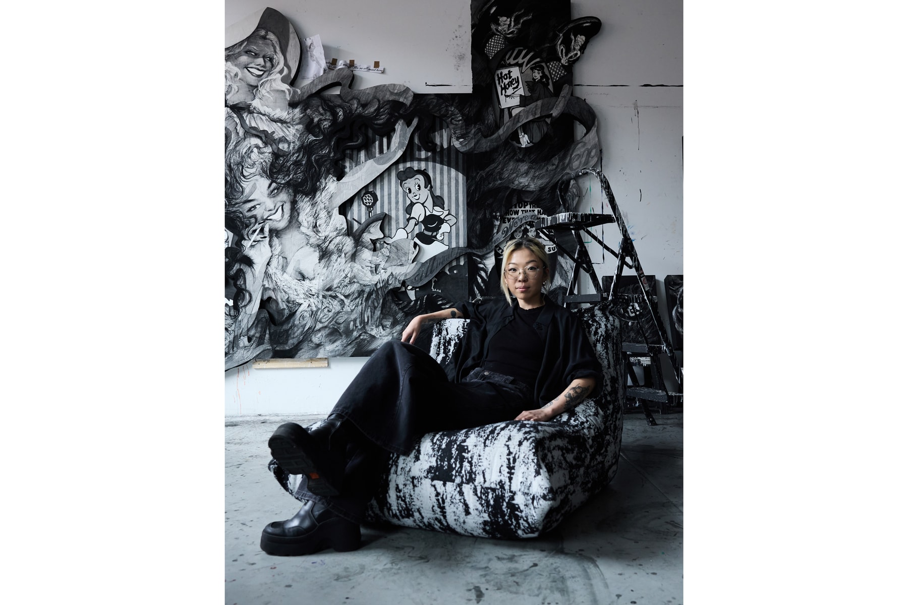 anna park hypeart visits artwork art contemporary studio painting sculpture lehmann maupin