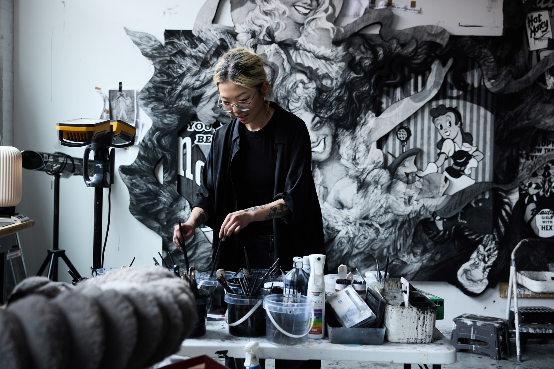 anna park hypeart visits artwork art contemporary studio painting sculpture lehmann maupin