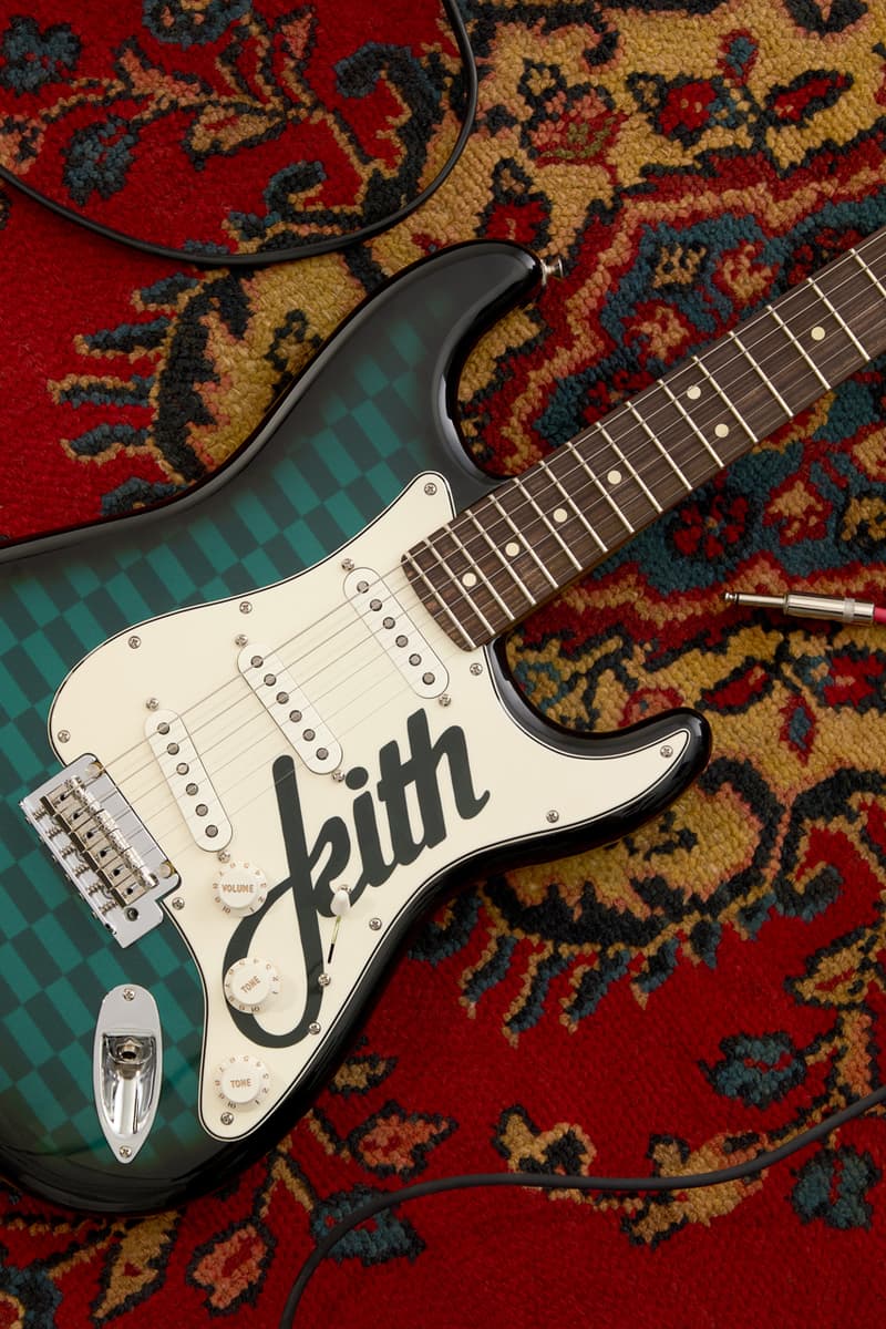 Kith Just Dropped a Custom Fender Guitar Limited Player Stratocaster release info strap pick fret strings brand price drop website new york 