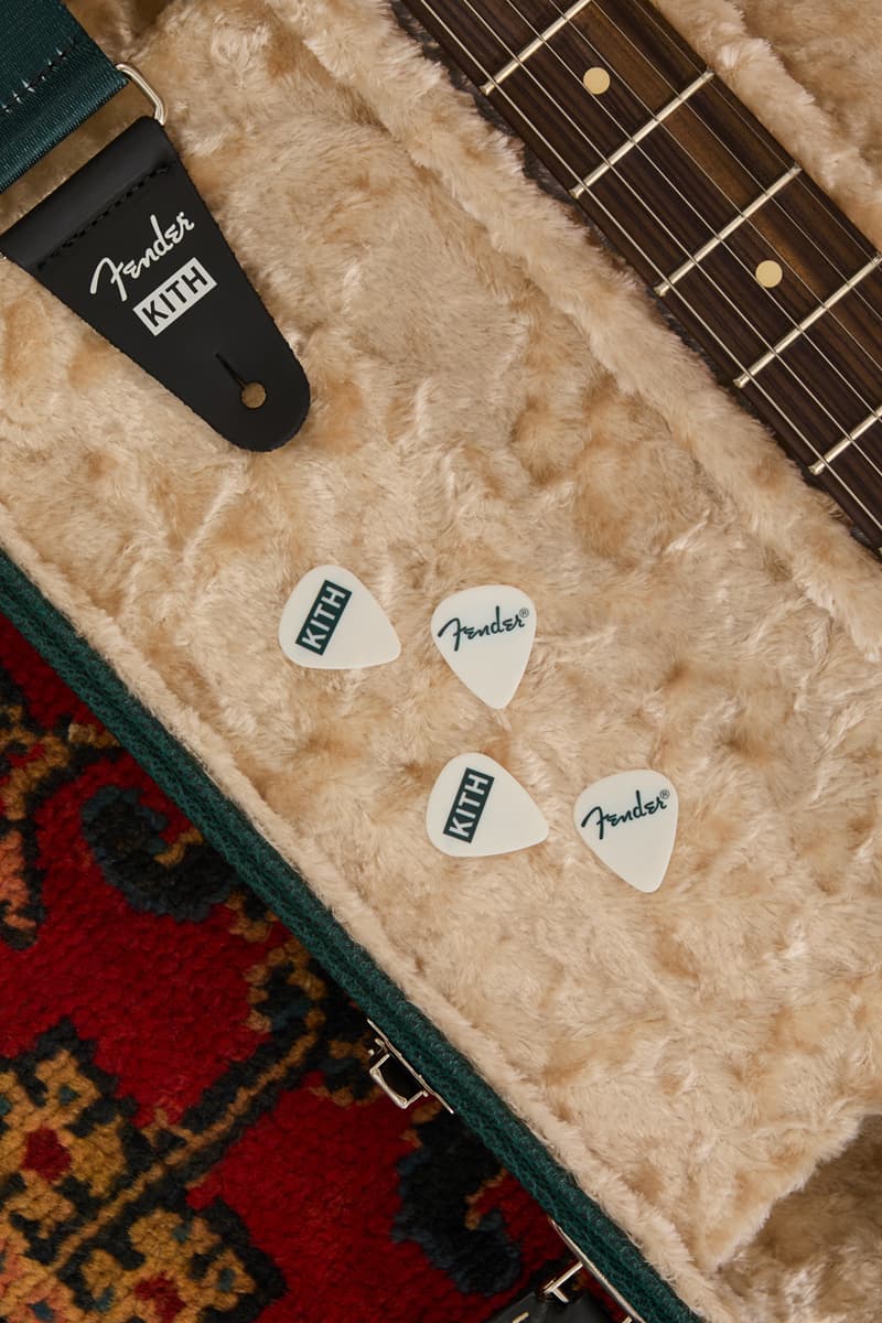 Kith Just Dropped a Custom Fender Guitar Limited Player Stratocaster release info strap pick fret strings brand price drop website new york 