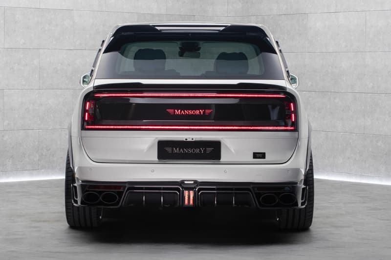 Mansory Zeekr 9X widebody SUV in white and bronze with carbon fiber bodywork at Auto China 2026