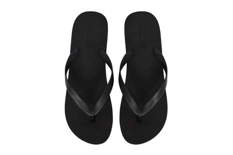JJJJound Black Linen Flip Flops Release Info