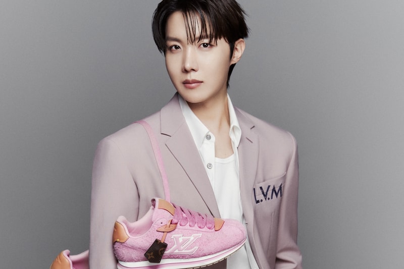Louis Vuitton x j-hope Buttersoft Sneaker in ultra-soft calf suede with custom printed laces