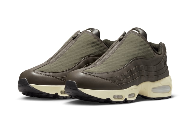 Nike Gives the Nike Air Max 95 Big Bubble "Medium Olive" Gets a Zip Enclosure