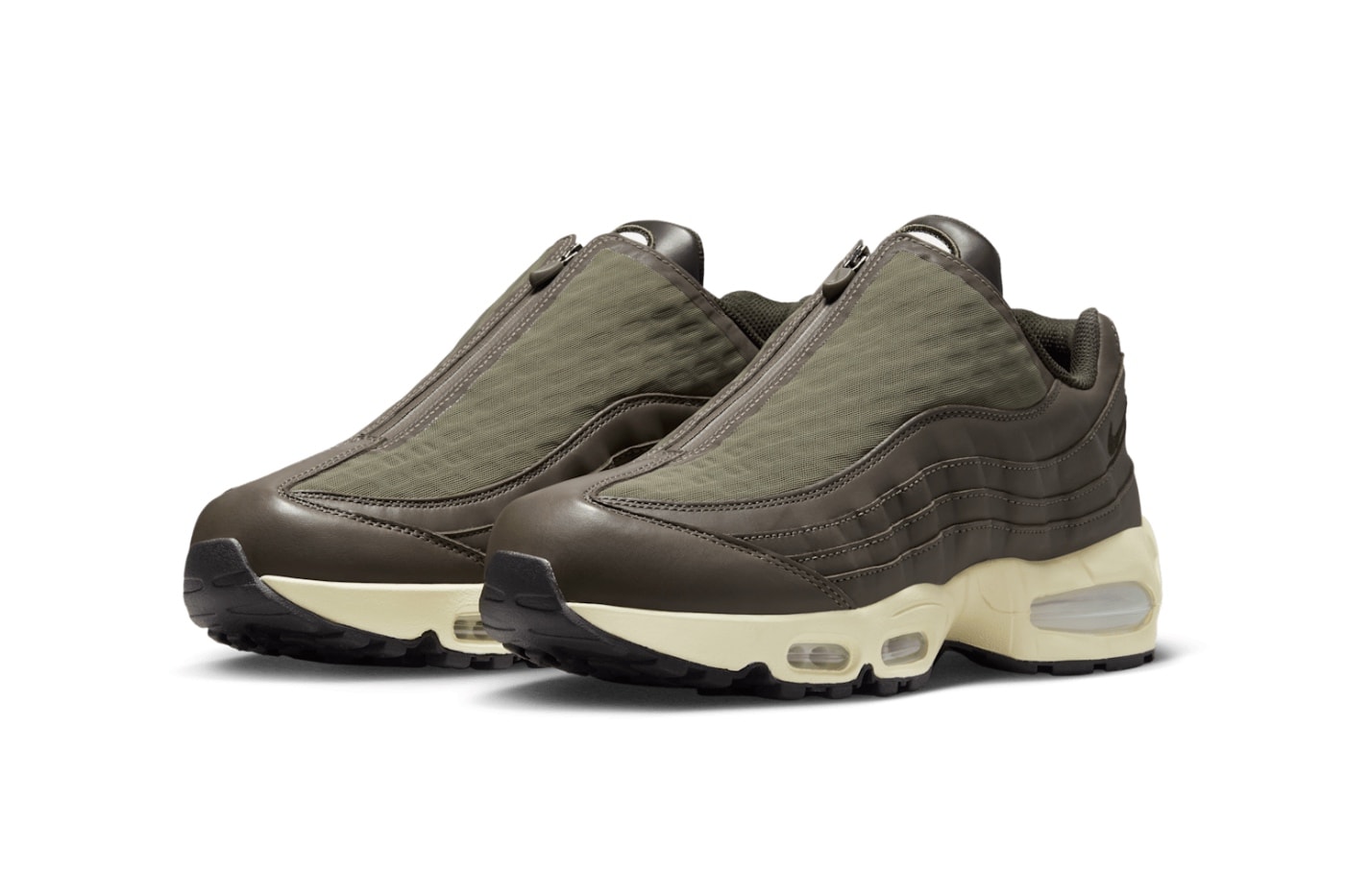 Nike Air Max 95 Big Bubble Zip Medium Olive Alabaster IQ3466-200 Official Images