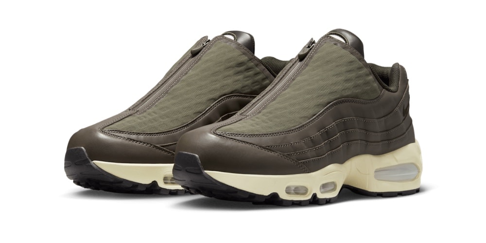Nike Gives the Nike Air Max 95 Big Bubble "Medium Olive" Gets a Zip Enclosure