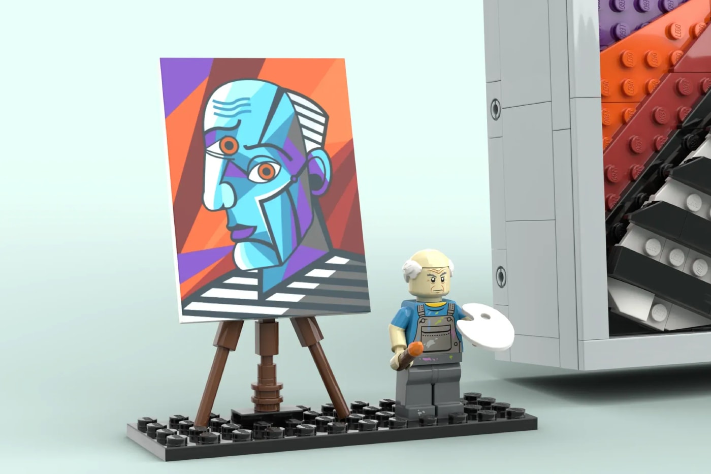 LEGO IDEAS Pablo Picasso Cubism Art Great Painter Face Set Info