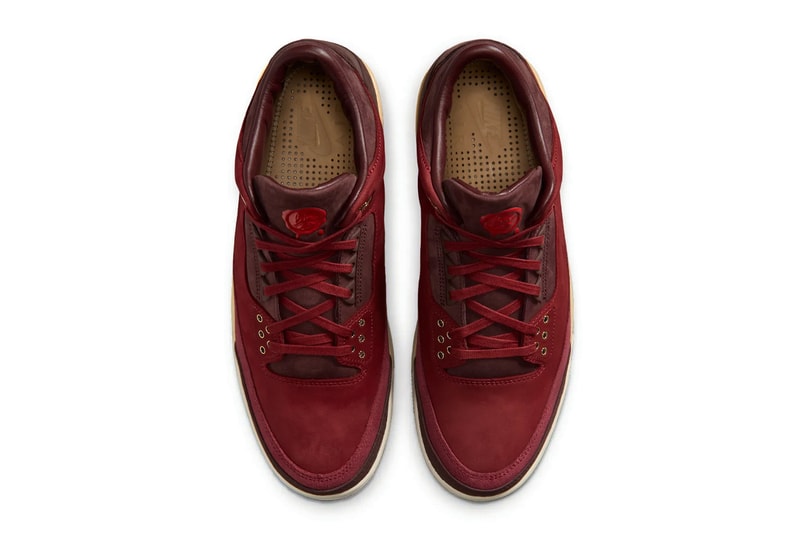 Air Jordan 3 OG "BIN 23" Team Red/Burgundy Crush-Coconut Milk-Metallic Gold IO7744-600 Release Info nike jordan brand michale jordan
