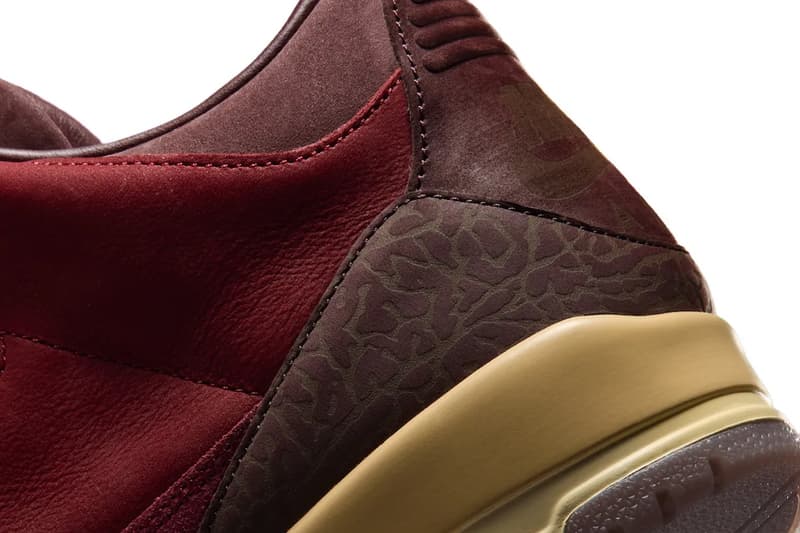 Air Jordan 3 OG "BIN 23" Team Red/Burgundy Crush-Coconut Milk-Metallic Gold IO7744-600 Release Info nike jordan brand michale jordan