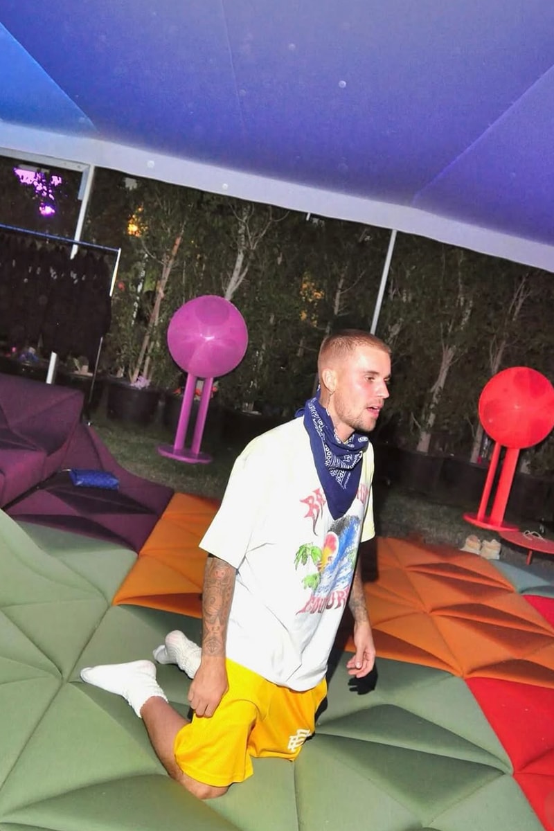 Closer Look at the Desert Oasis Paulin, Paulin, Paulin Custom "Dune" Sofa Sanctuary Created for Justin Bieber at Coachella 2026 SKYLRK