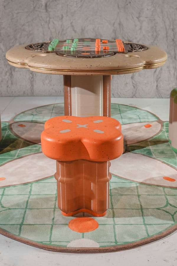 reEDIT by EDITECTURE "The Upcycled Gambit — Bamboo & Brew Chess Table Set"  Milan Design Week 2026 Jacqueline Chak Genevieve Chew