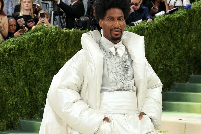 Fit Check: Jon Batiste and ERL Channel Barkley L. Hendricks Into a Sculptural Met Gala Run