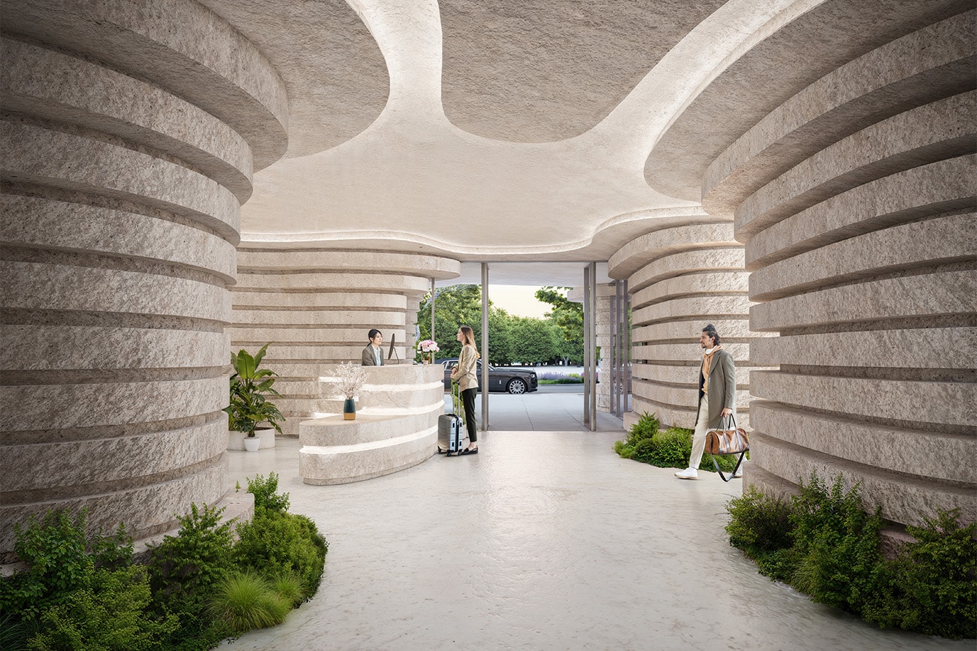 Kengo Kuma & Associates Uribe Schwarzkopf Qapital Tower Quito Ecuador Project