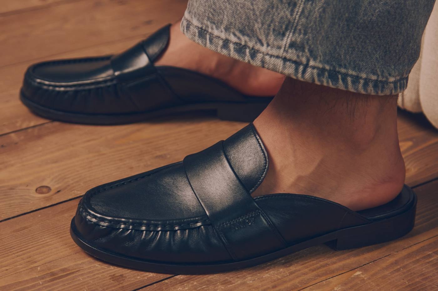 NN.07 Grenson Moccasin Mule Leather Loafer Collaboration Release Info 
