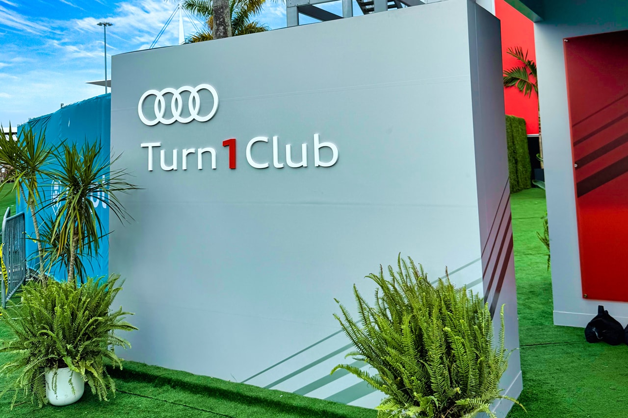 Inside the Exclusive Audi Turn 1 Club at F1 Miami Nico Hulkenberg Gabriel Bortoleto Formula 1