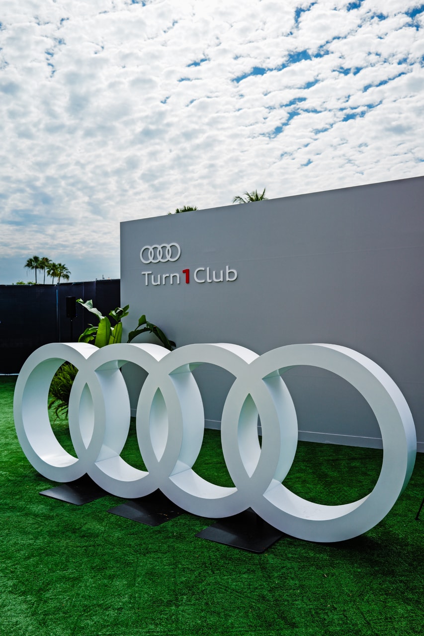 Inside the Exclusive Audi Turn 1 Club at F1 Miami Nico Hulkenberg Gabriel Bortoleto Formula 1